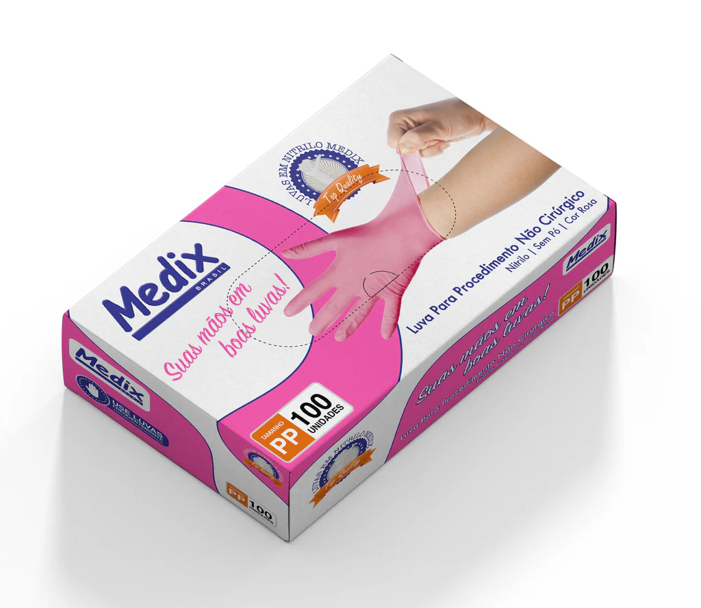 Luva Medix Nitrílica - Cores - Imagem 4
