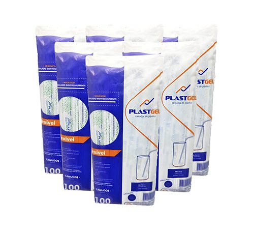 Canudo Plastgel Flexível