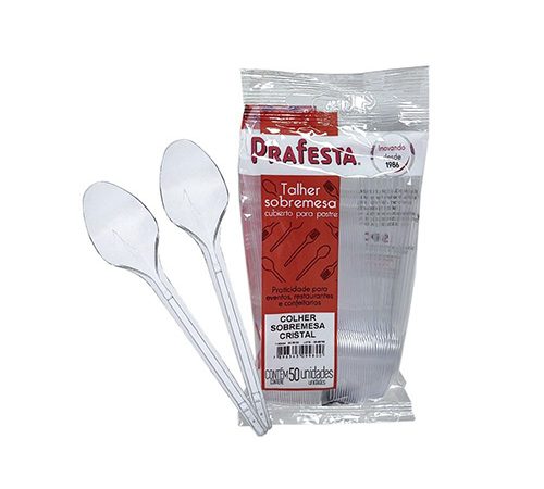 Colher Prafesta Sobremesa Cristal