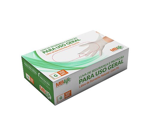 Luva Mblife Látex