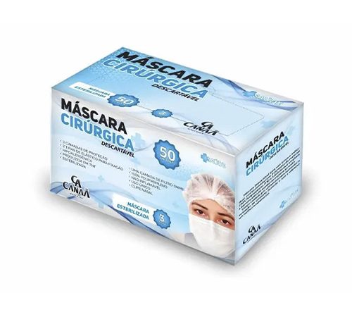 Máscara cirúrgica descartável Canaã